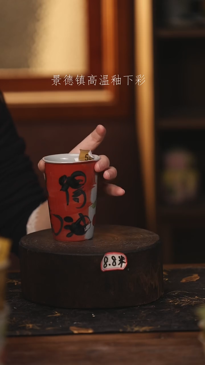 陶瓷景德镇高温釉下手绘陶瓷@L543@
