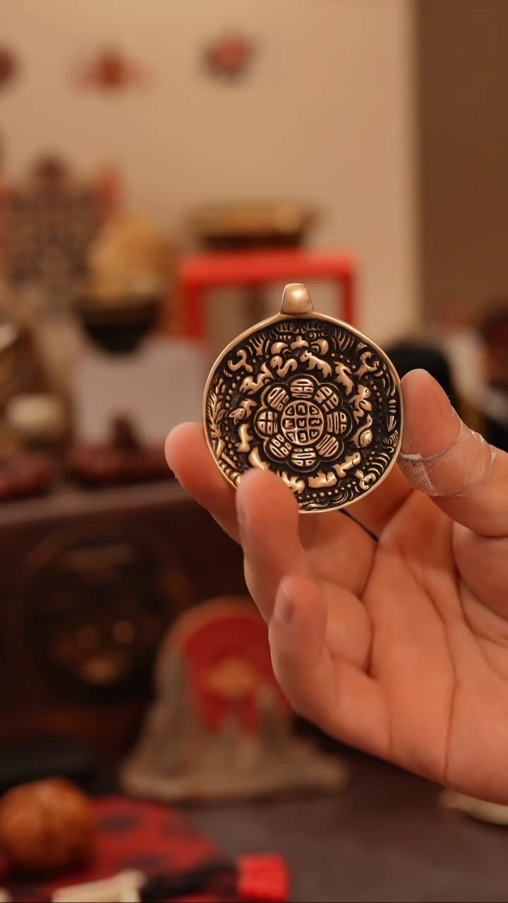 柏香籽/百香籽把件霸王熊九宫