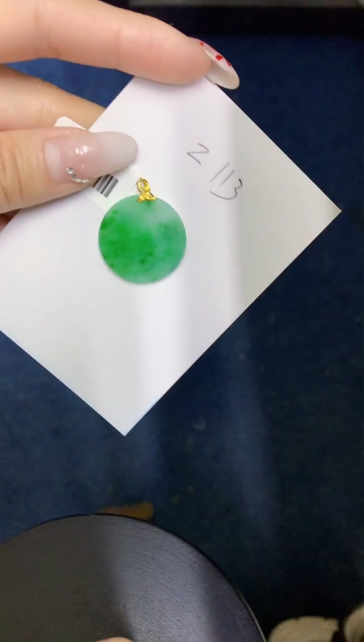 【闪购商品】翡翠颈饰18K金镶嵌0000000000