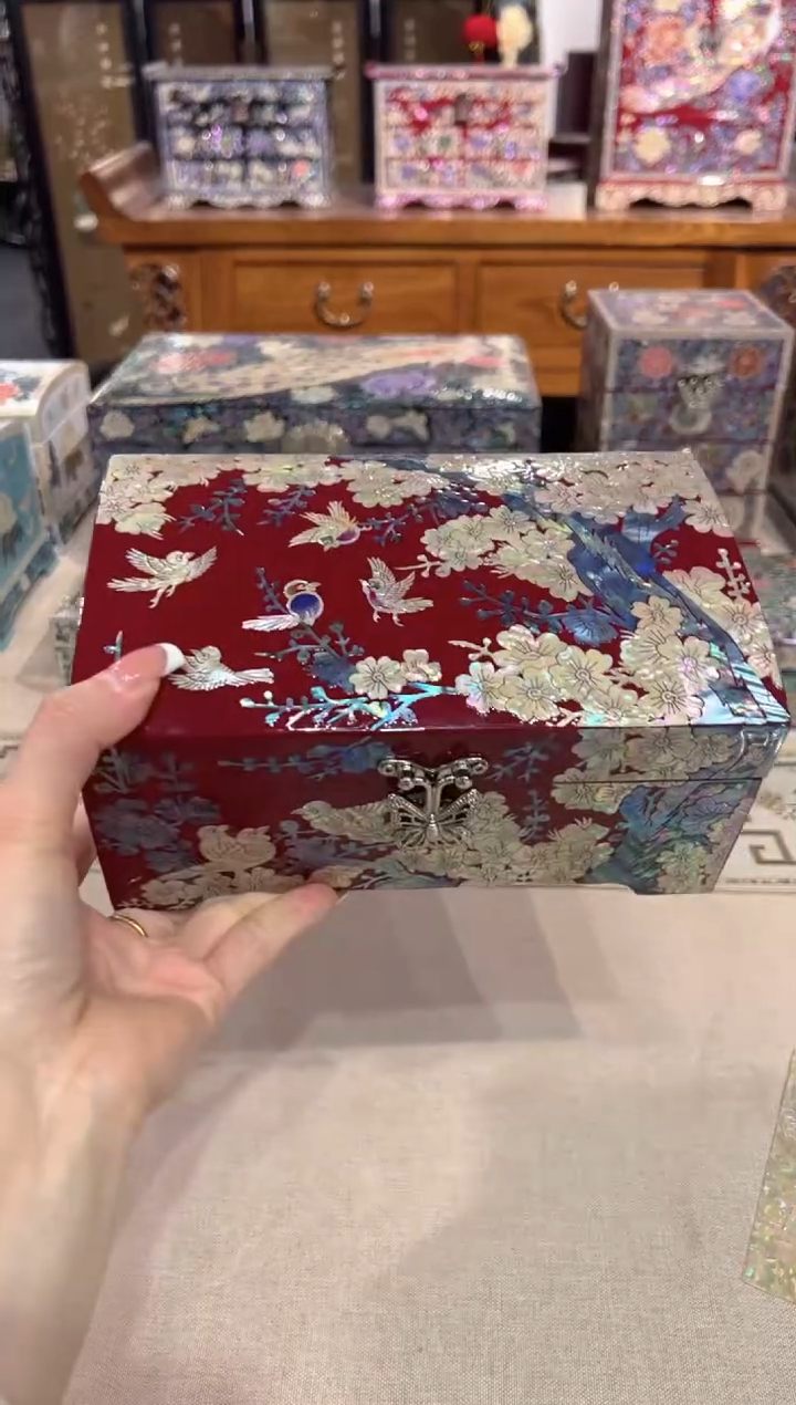 【闪购商品】按扣彩贝底·弘贝雅螺钿漆器文化馆