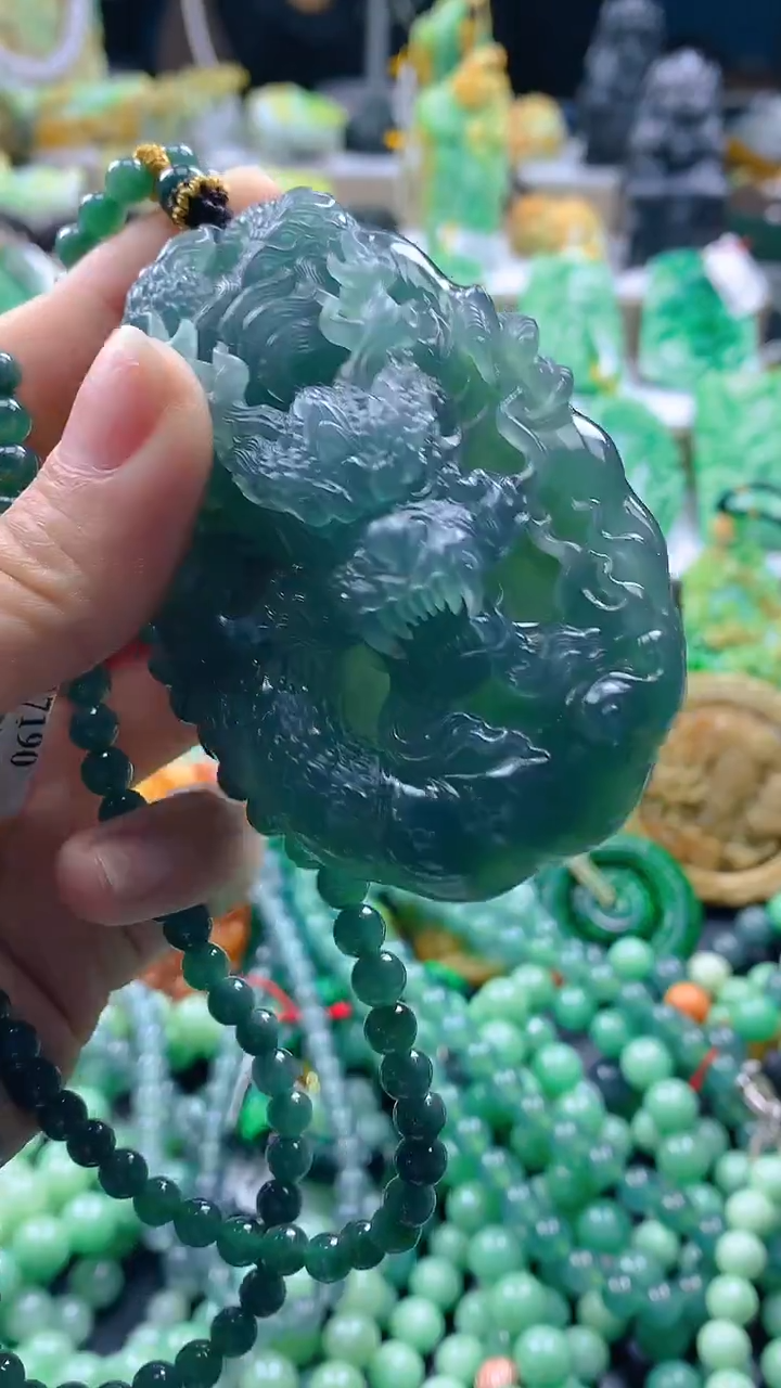 颈饰未镶嵌翡翠6*羊天然缅甸a货翡翠