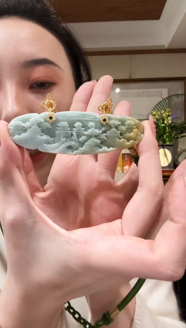 【闪购商品】翡翠颈饰未镶嵌国风