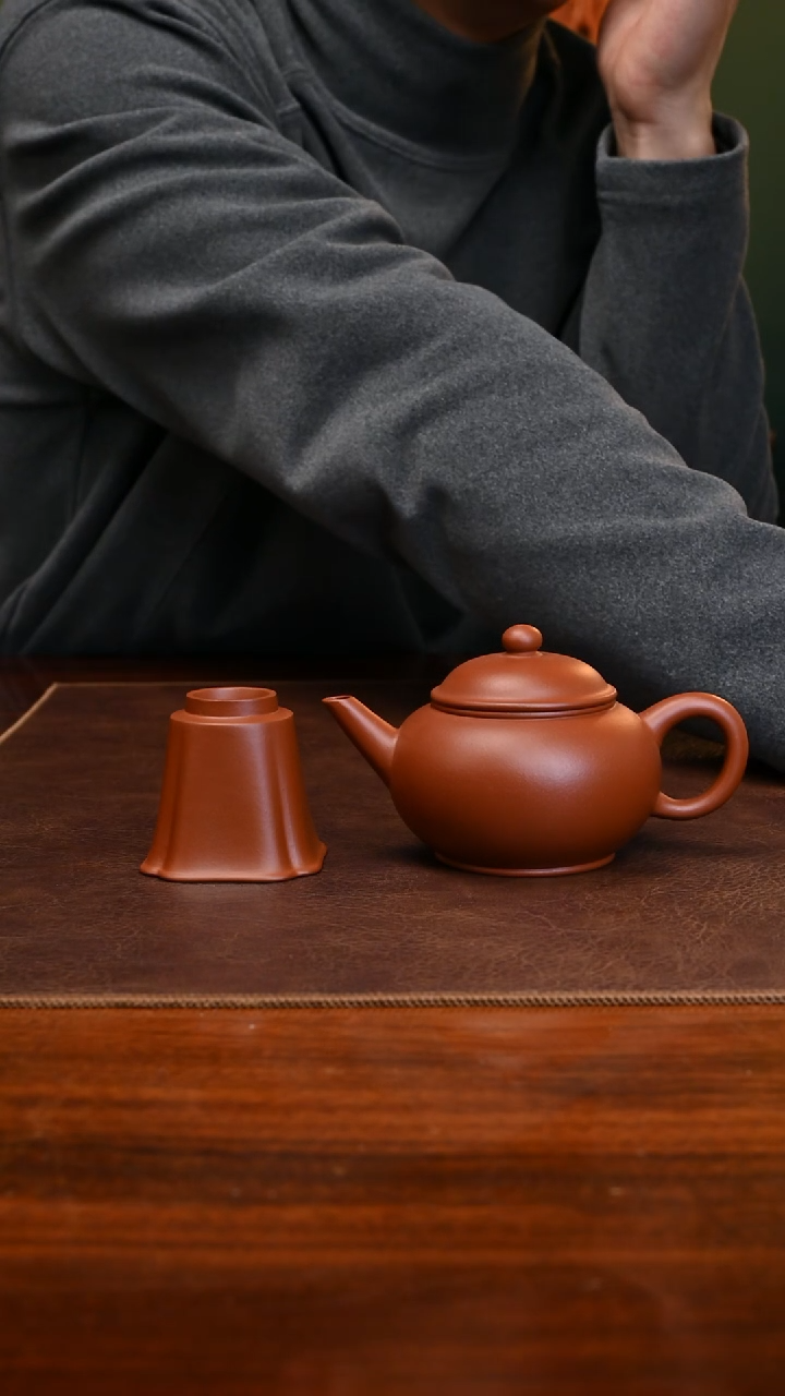 【闪购商品】紫砂茶壶朱砂水平160cc