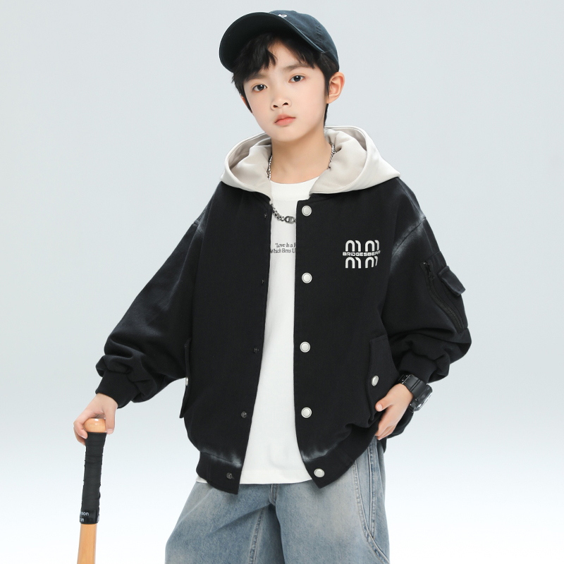 男童外套春秋款2025新款春季运动棒球服中大童上衣潮【QSX】A5120