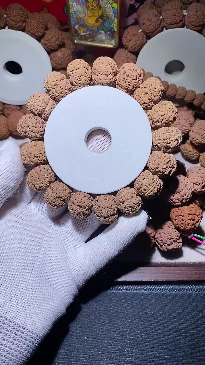 【闪购商品】金刚菩提手串超头针孔细纹飞碟小五星双龙20