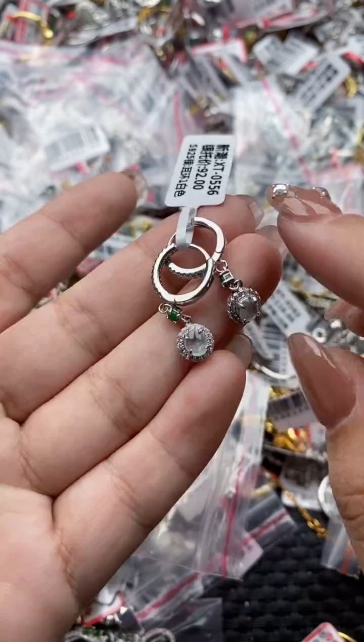 【闪购商品】翡翠戒指银S925镶嵌44444---2
