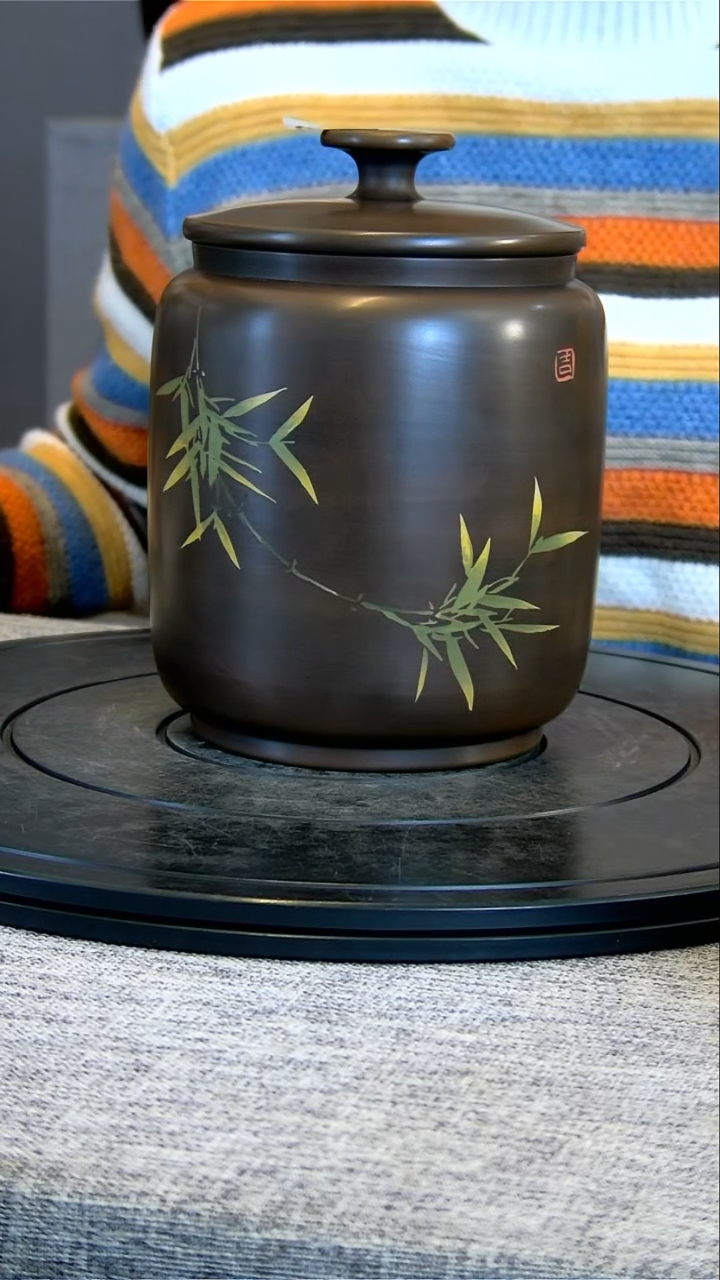 【闪购商品】建水全手工紫陶茶罐精磨259