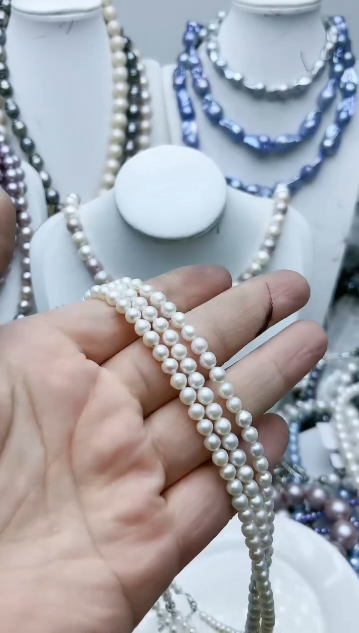 【闪购商品】淡水珍珠颈饰钛钢1