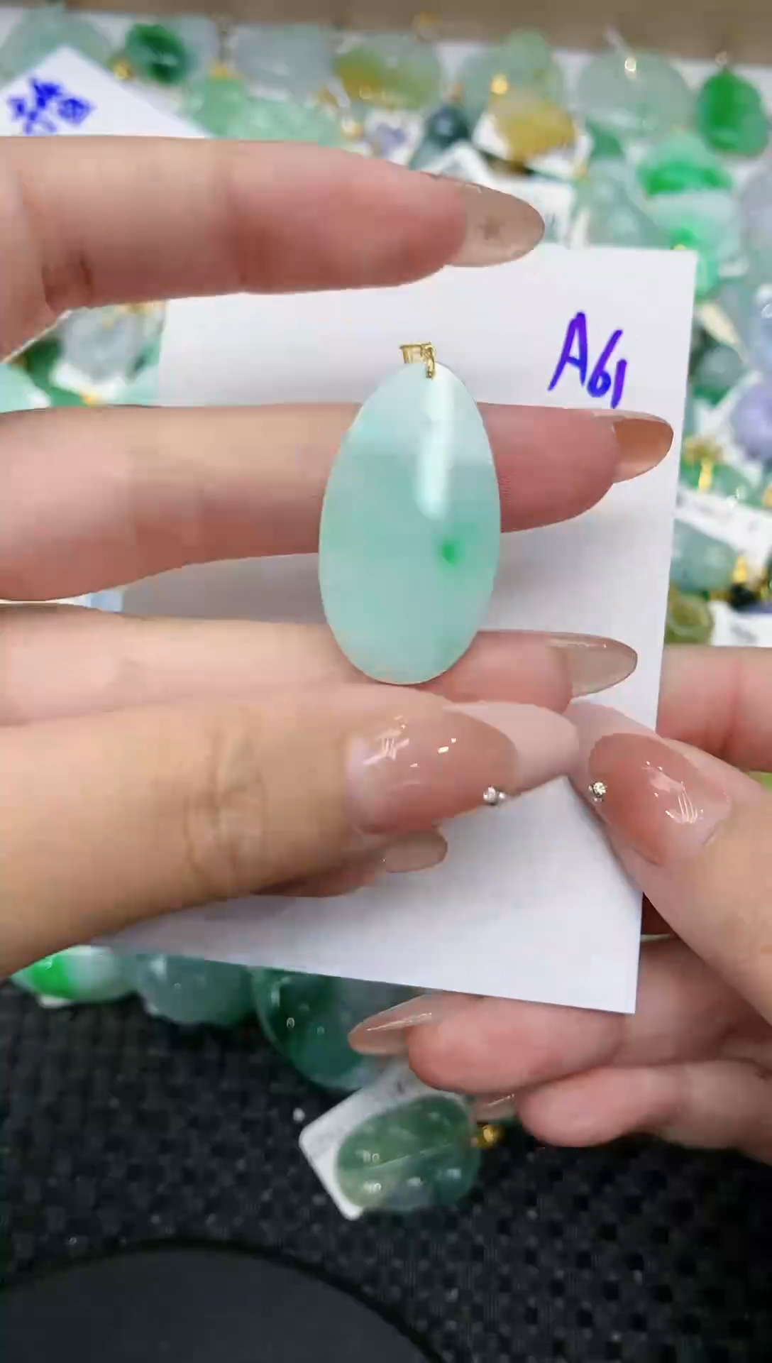 【闪购商品】翡翠颈饰18K金镶嵌111111111