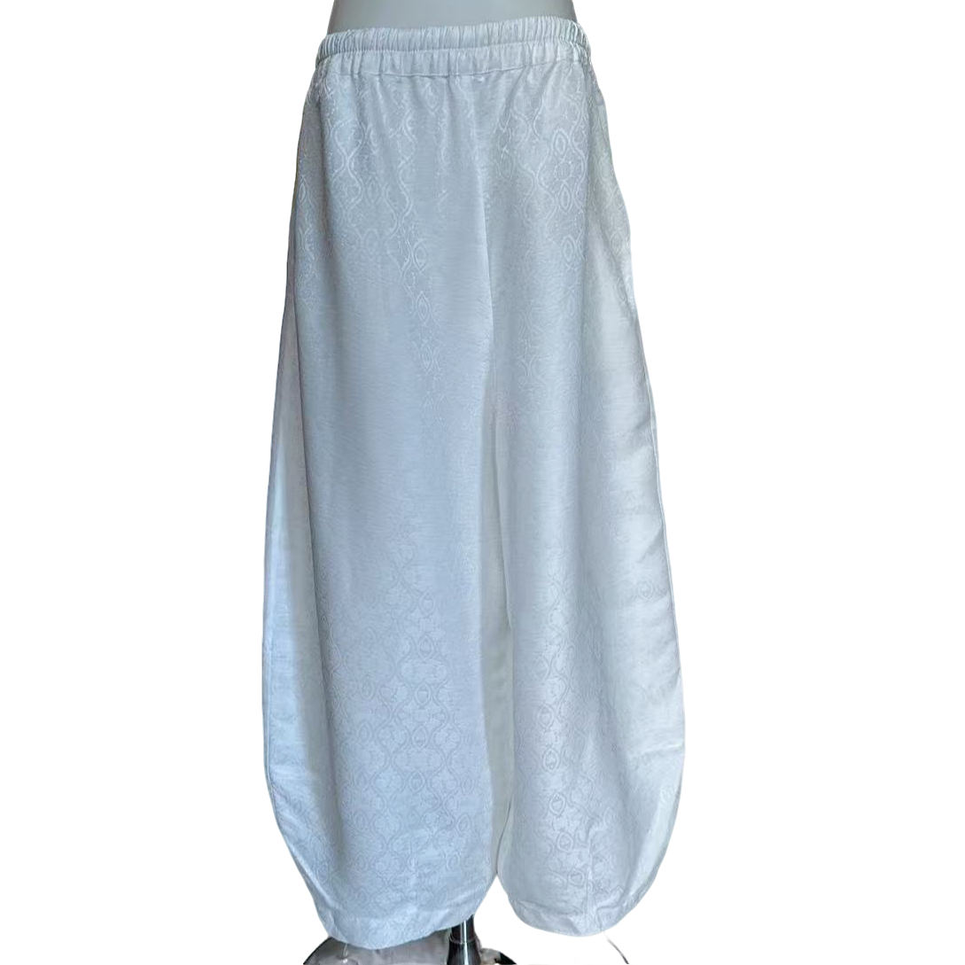 女装休闲宽松宽松纯色夏季时尚哈伦裤