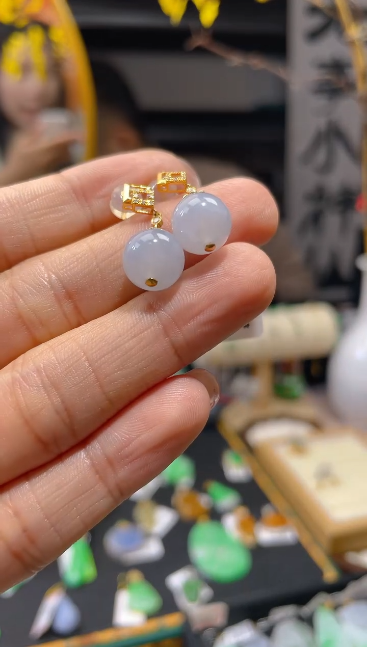 【闪购商品】翡翠颈饰18K金镶嵌假一赔三