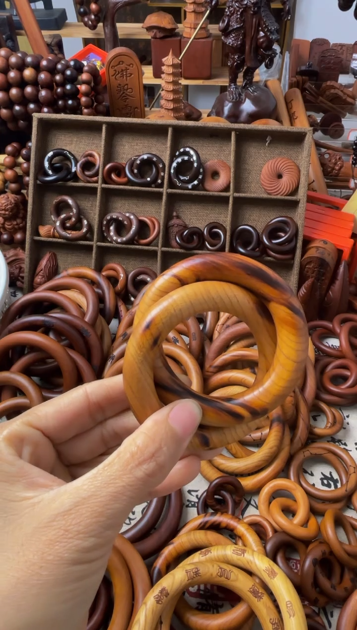 枣木桃木乾坤圈50圈口一物一拍