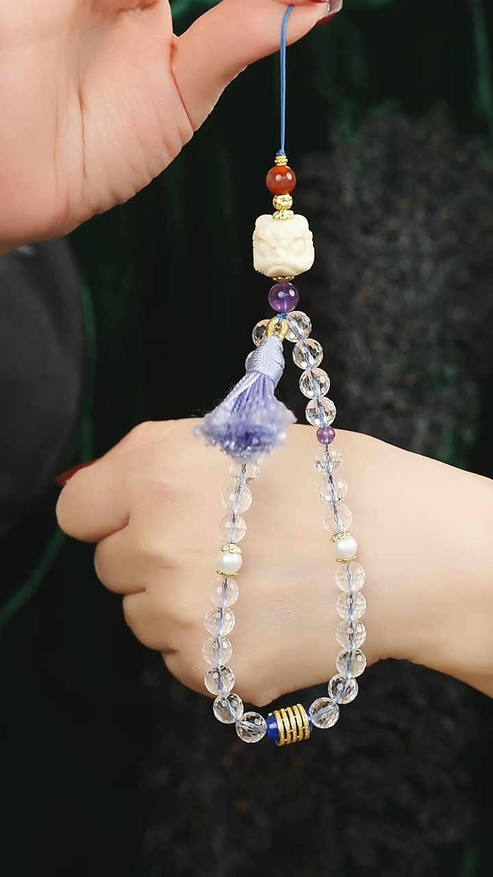 【闪购商品】水晶手链未镶嵌 水晶 手机链