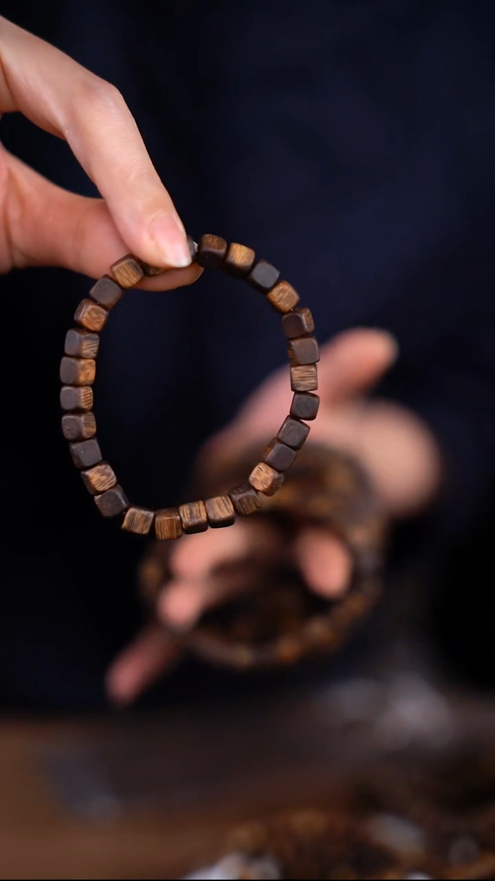 沉香手串【跨年福利】6mm方糖棋楠沉香单圈