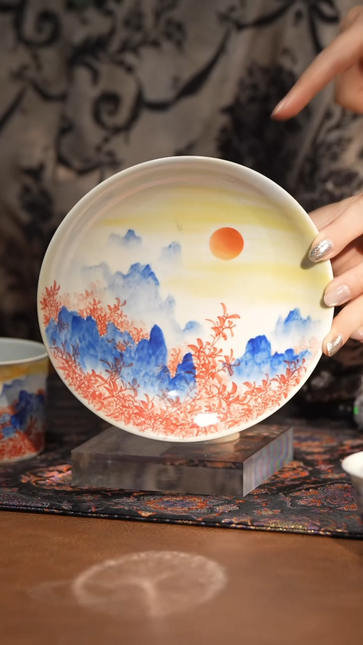 L预售15天先茶巾良朋新款映山红壶承