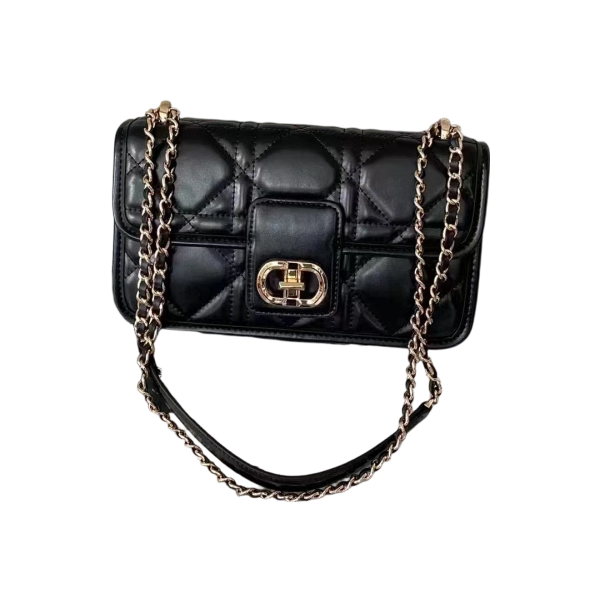 【云云甄选】SLBL-87477-黑色-23*13*6.5轻奢时尚女士单肩斜挎包