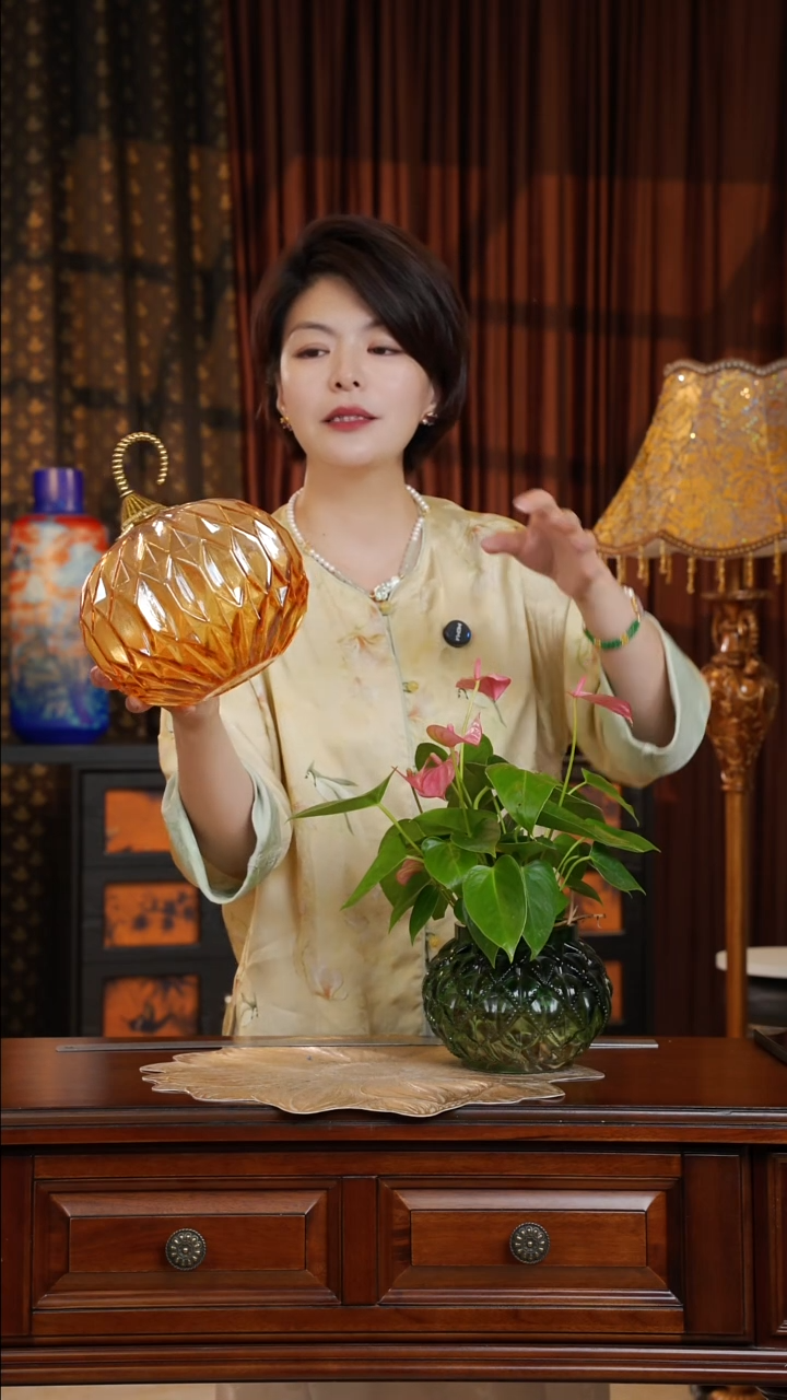 手工艺品琉璃南瓜--大号