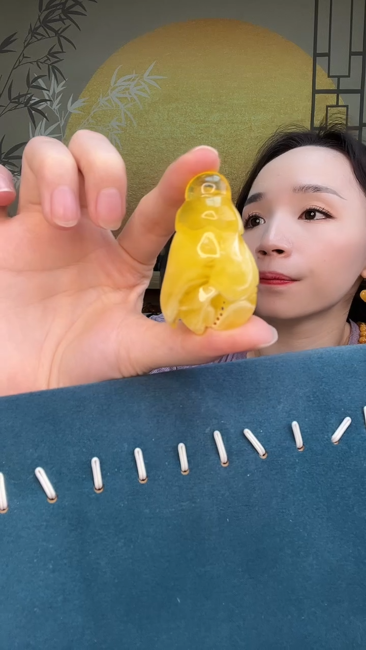 裸石琥珀未镶嵌天然蜜蜡A3346