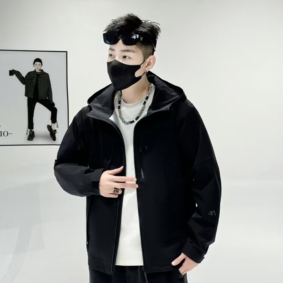 【9277】新款上新时尚休闲百搭经典潮流运动连帽冲锋衣