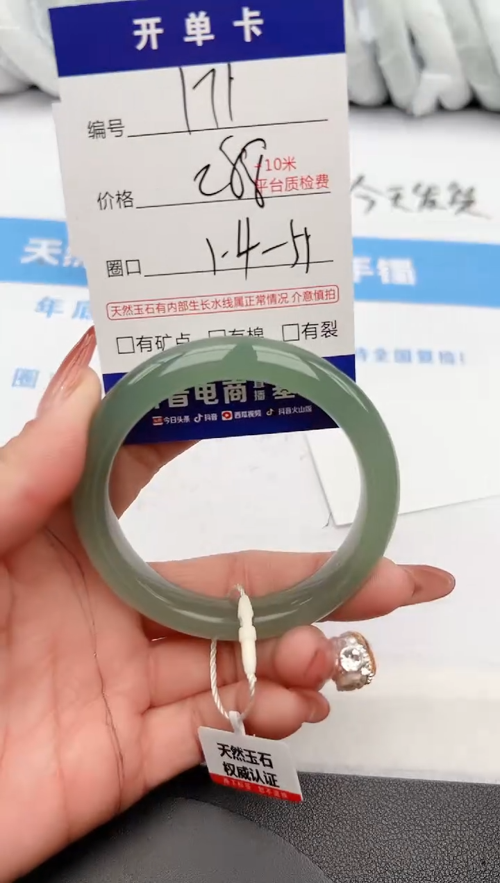 【闪购商品】石英质玉手镯未镶嵌z171-DA54-55