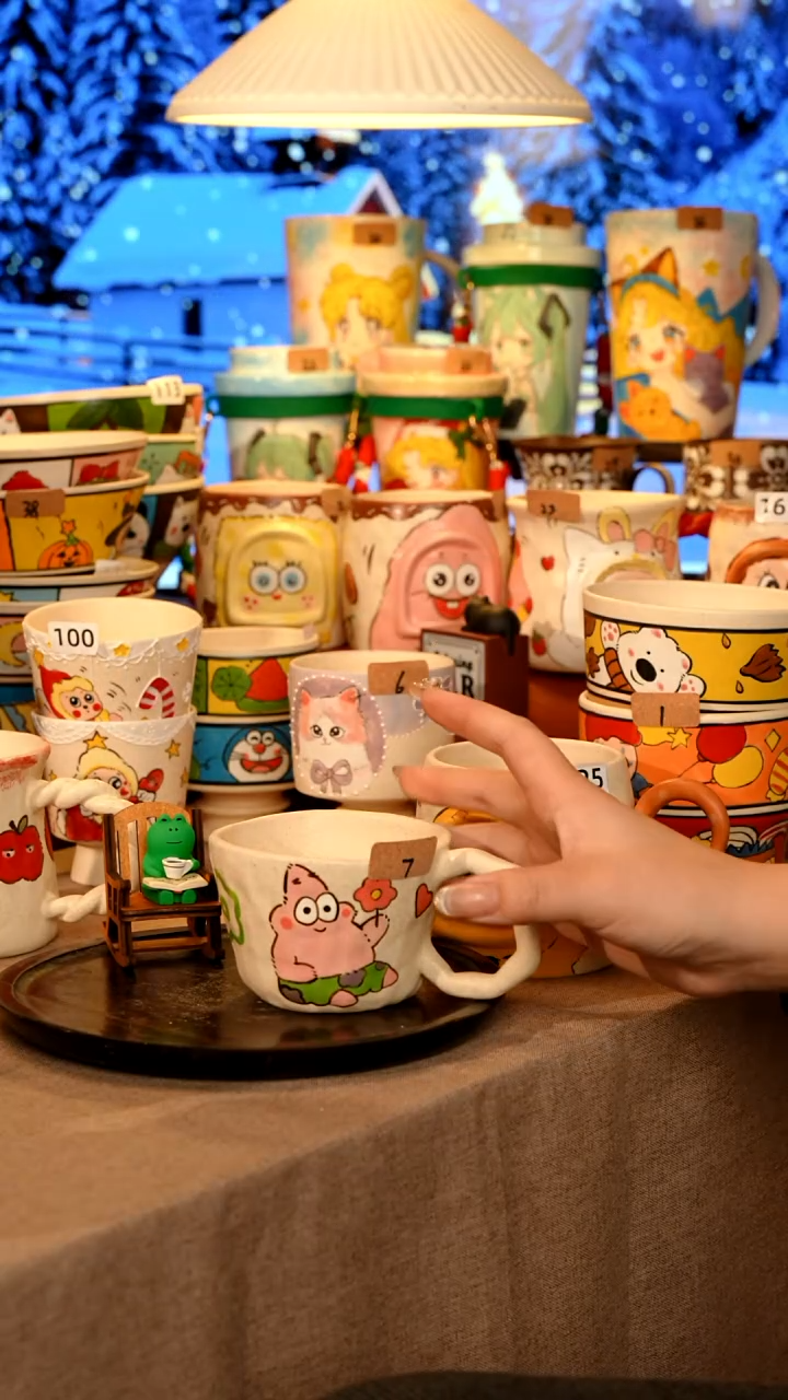 陶瓷007景德镇原创手作高温手工手绘陶瓷