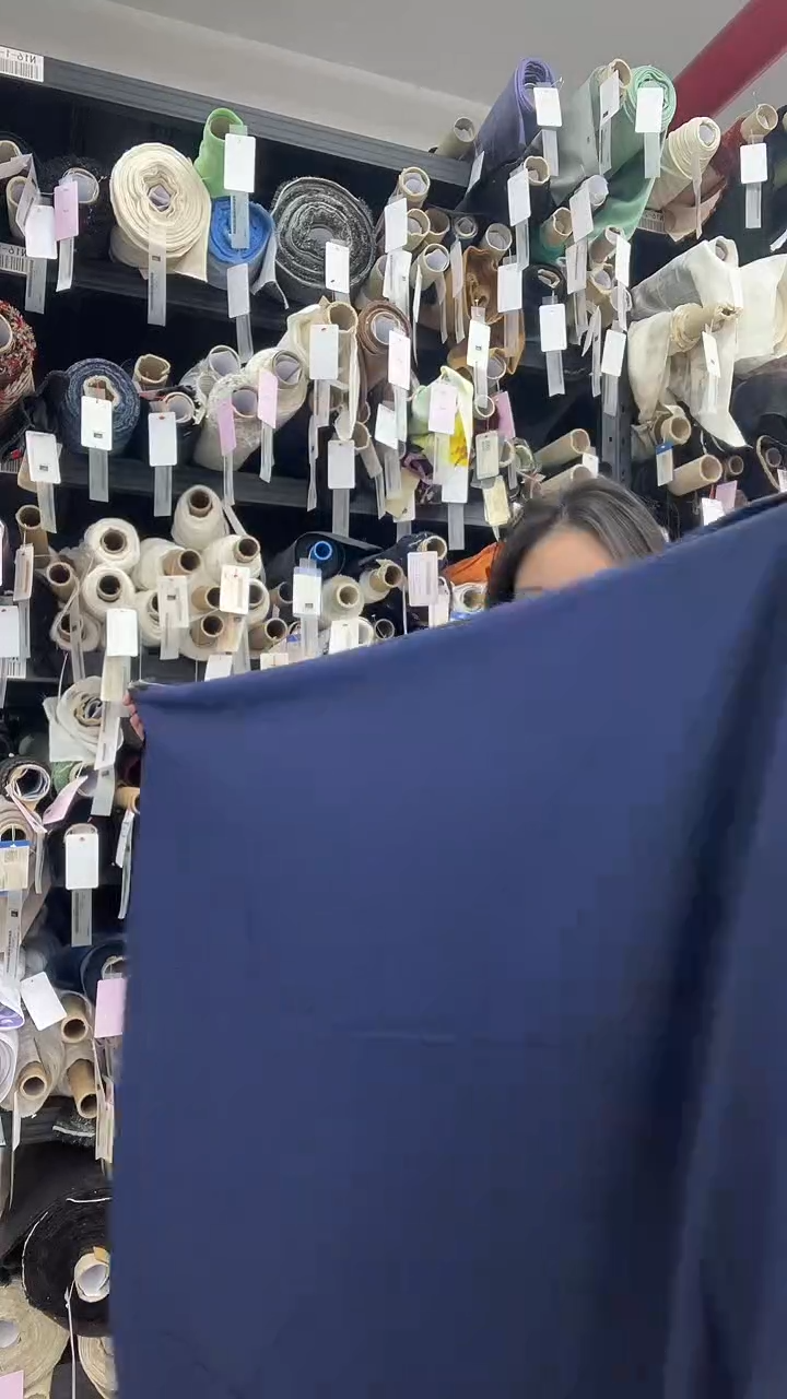 羊毛2.9米意大利进口精纺羊毛面海军蓝色