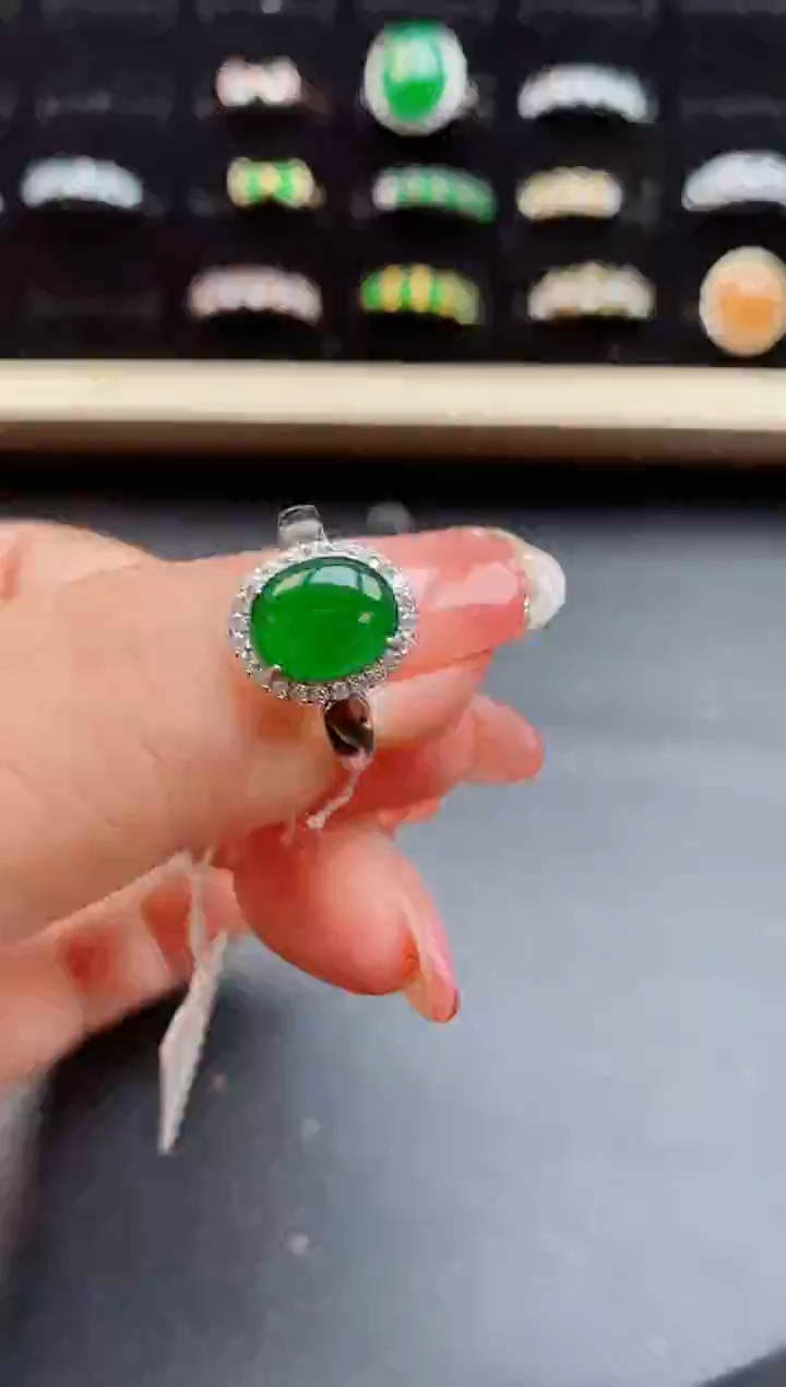 【闪购商品】翡翠戒指银S925镶嵌1212