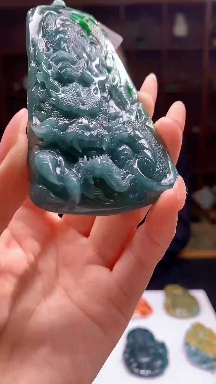 【闪购商品】定制翡翠未镶嵌8046jj-毛货挂件20