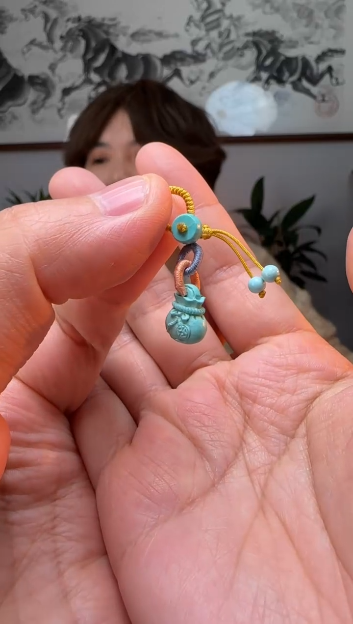 【闪购商品】绿松石提溜未镶嵌时尚百搭A1307