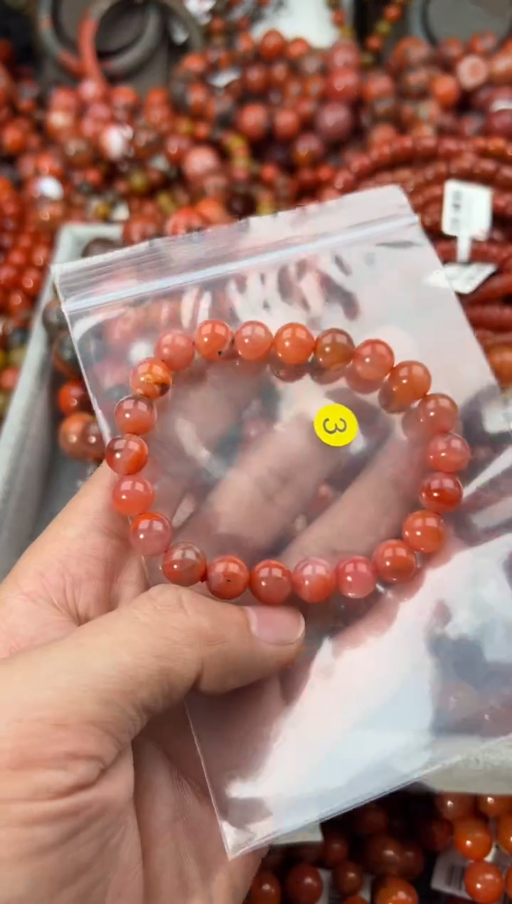 未镶嵌手串南红玛瑙9+