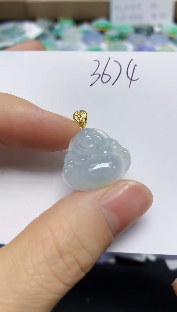 翡翠未镶嵌颈饰天然缅甸翡翠A货