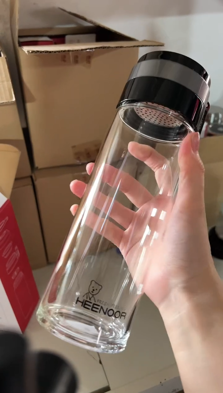 单层大容量695ml高硼硅玻璃茶杯
