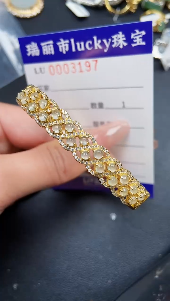 【闪购商品】翡翠颈饰银S925镶嵌3197