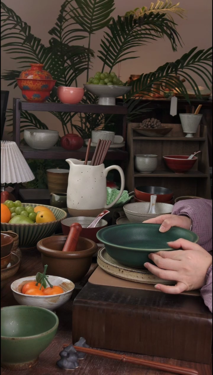 碗微瑕景德镇手工高温餐具1888