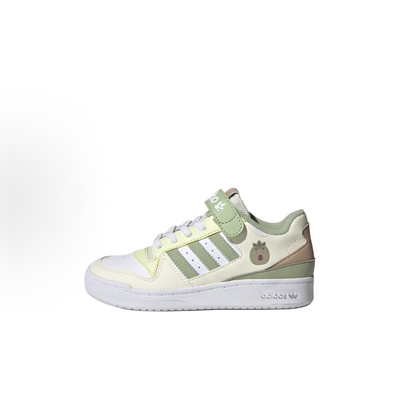 adidas/阿迪达斯小童FORUM流光风三叶草时尚潮流运动板鞋 JS2476