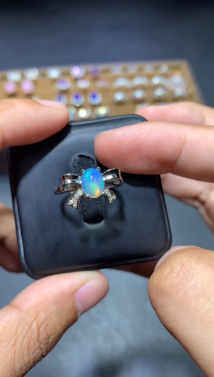 欧泊未镶嵌戒指K42【多样性发其一】