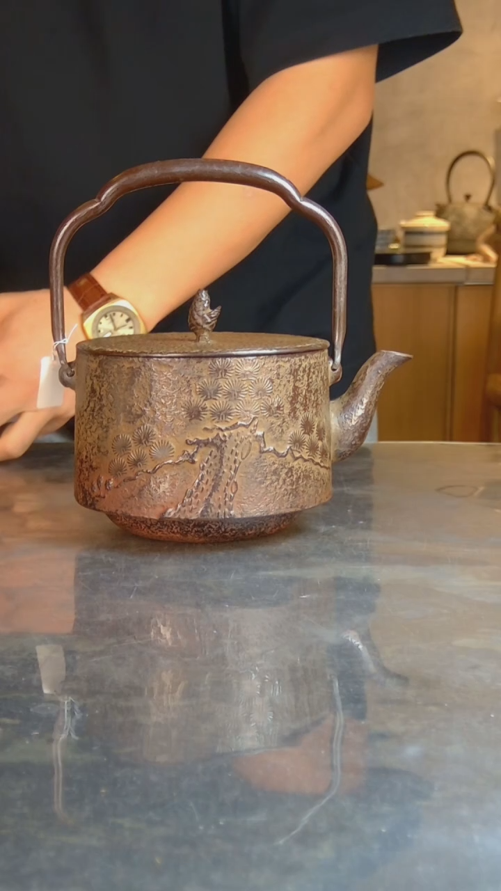 铁悬***马日本岩铸烧水壶