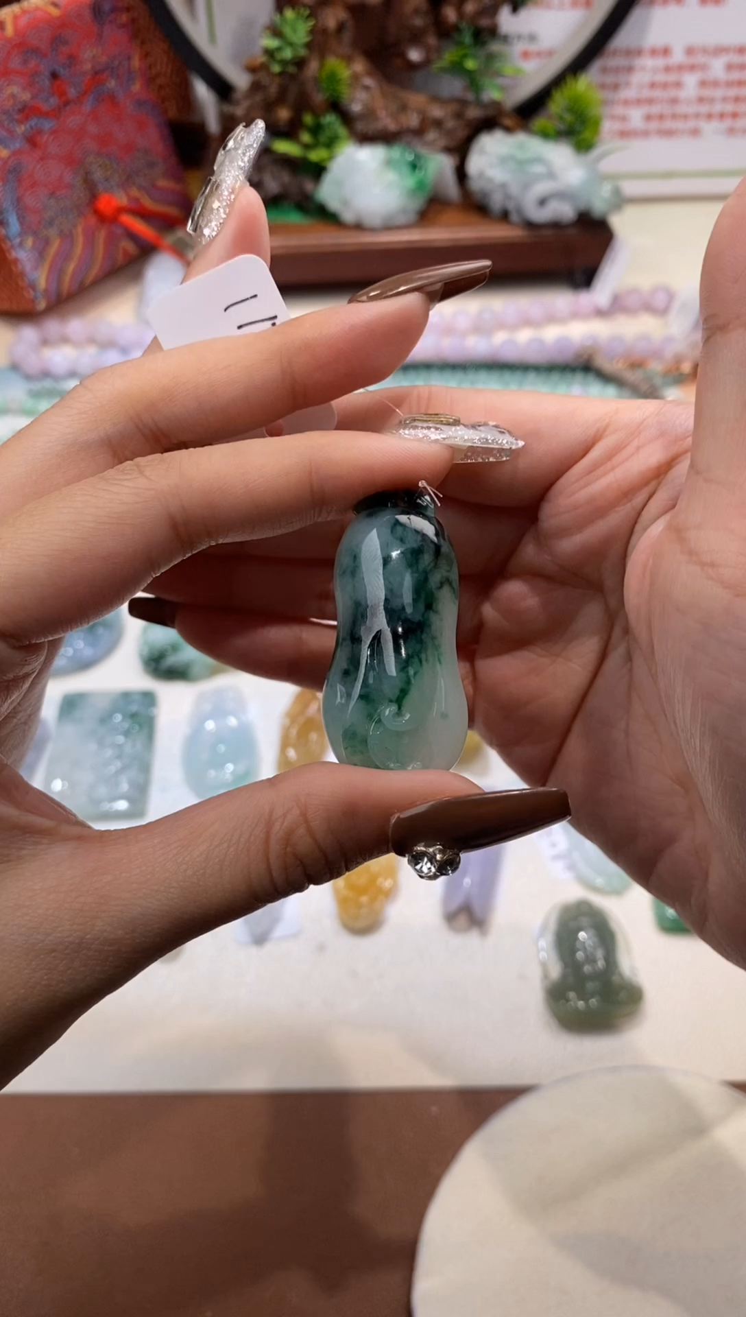 颈饰未镶嵌翡翠3翡翠挂件 福瓜