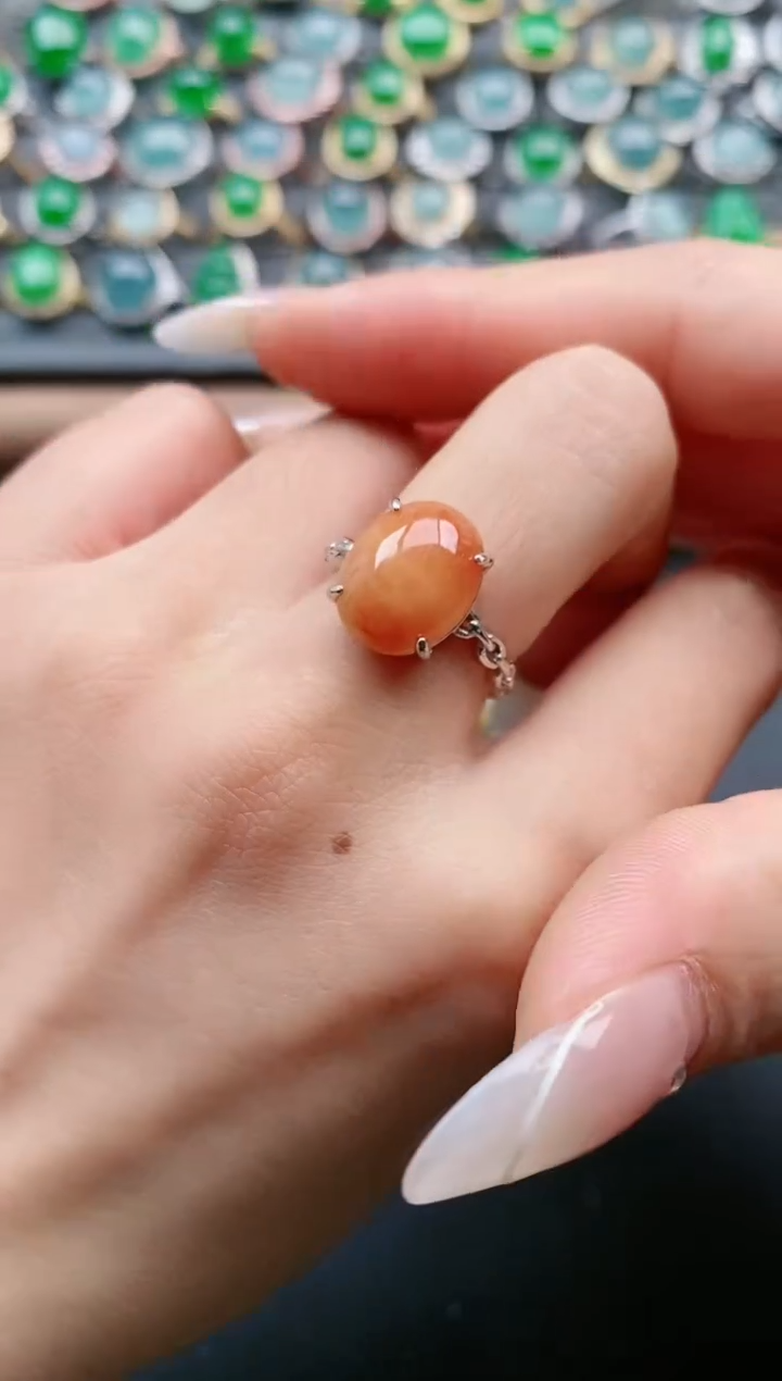 【闪购商品】翡翠戒指银S925镶嵌1111111