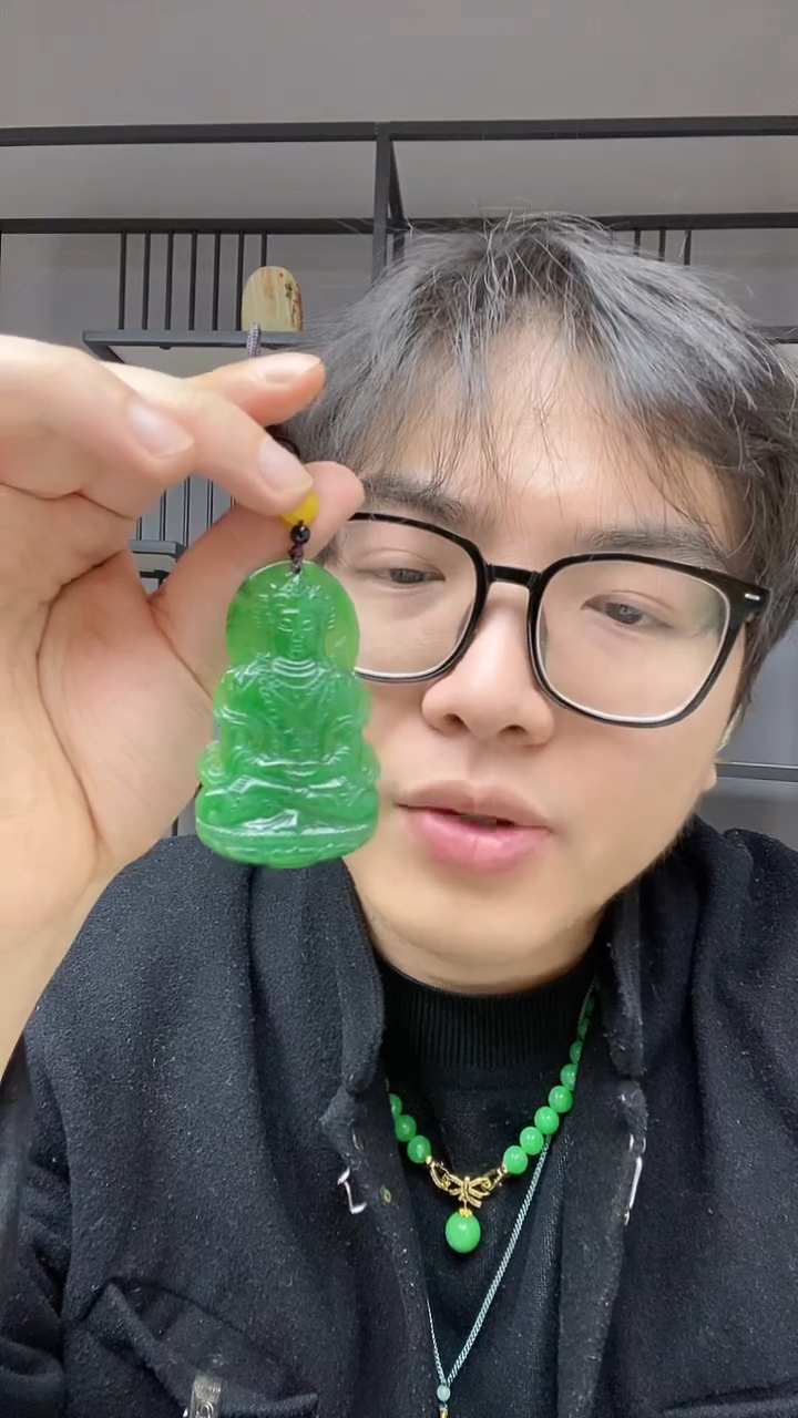 【闪购商品】翡翠颈饰合金观音