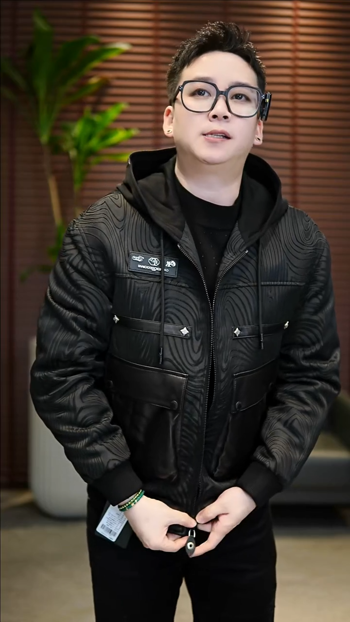 50码（120-140斤）加棉拼皮夹克