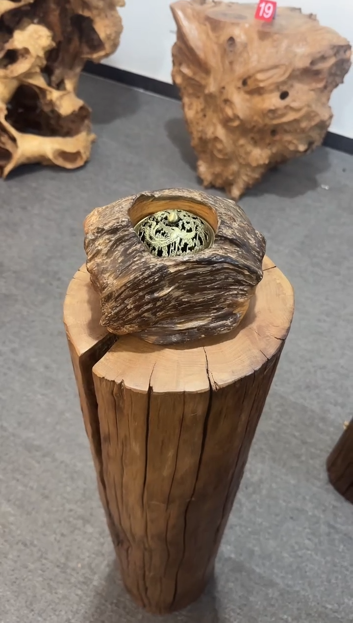 香榧木木头款J****?香炉