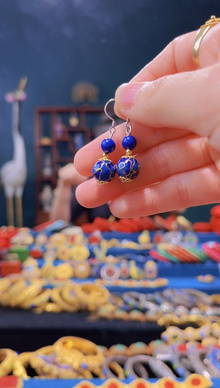 【闪购商品】非遗绝技 景泰蓝耳环