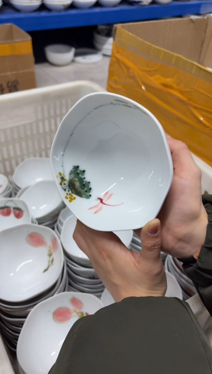 景德镇高温陶瓷食品级手绘釉中彩-大宝宝碗