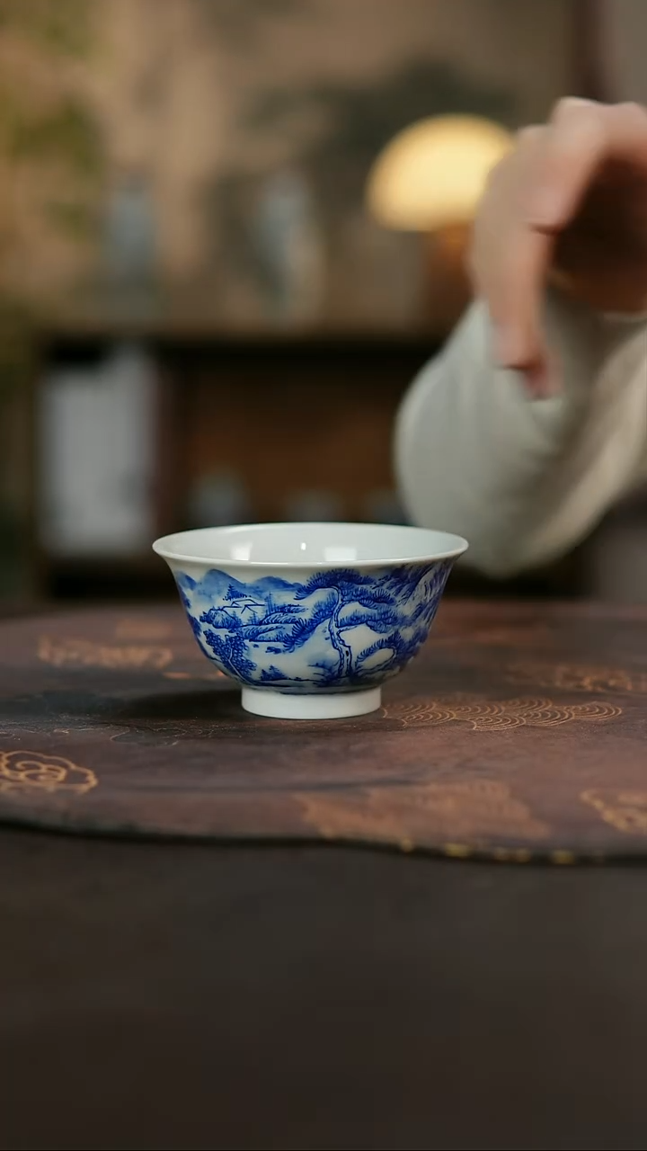 景德镇陶瓷杯碗柴烧多人