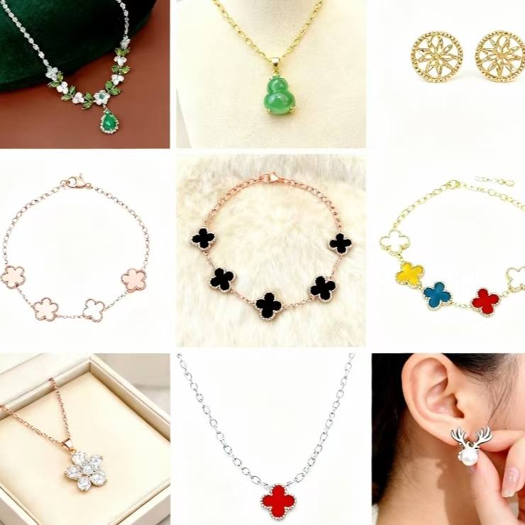 非金属合成锆石耳饰 编码下单精致首饰