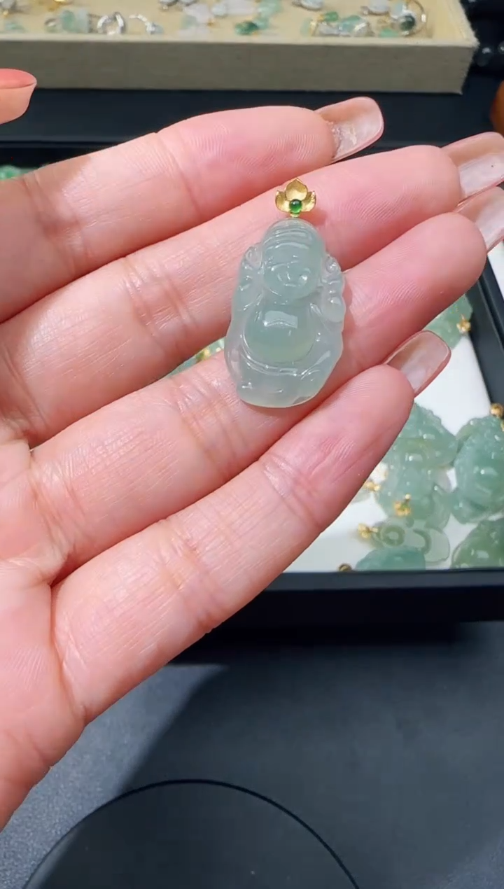 【闪购商品】翡翠颈饰18K金镶嵌TZG0119113