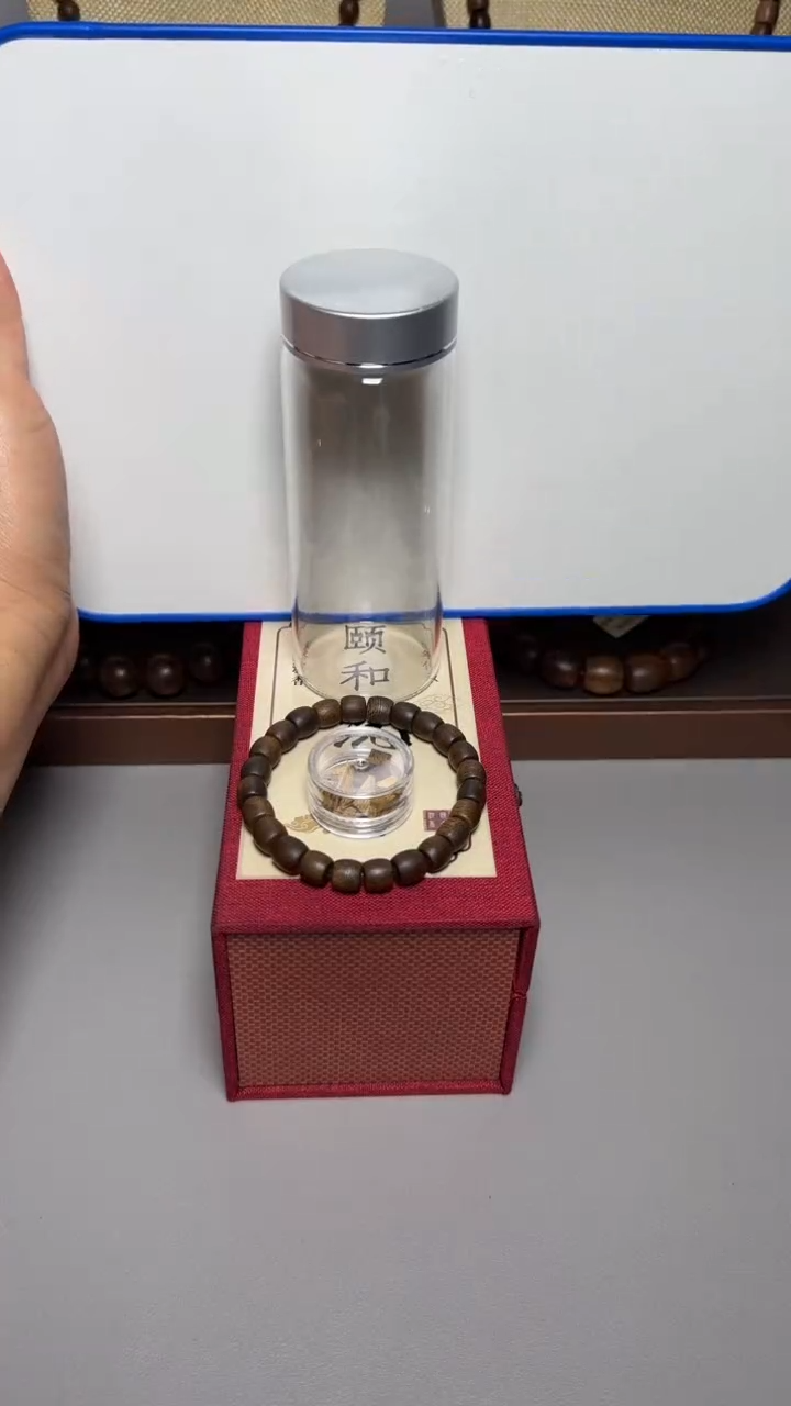 【闪购商品】沉香手串芽庄白棋0.8桶珠单圈