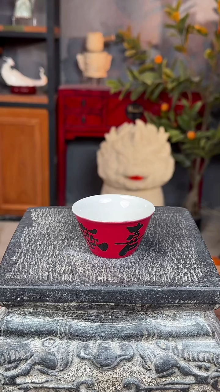 【闪购商品】摆件手工釉上彩小杯