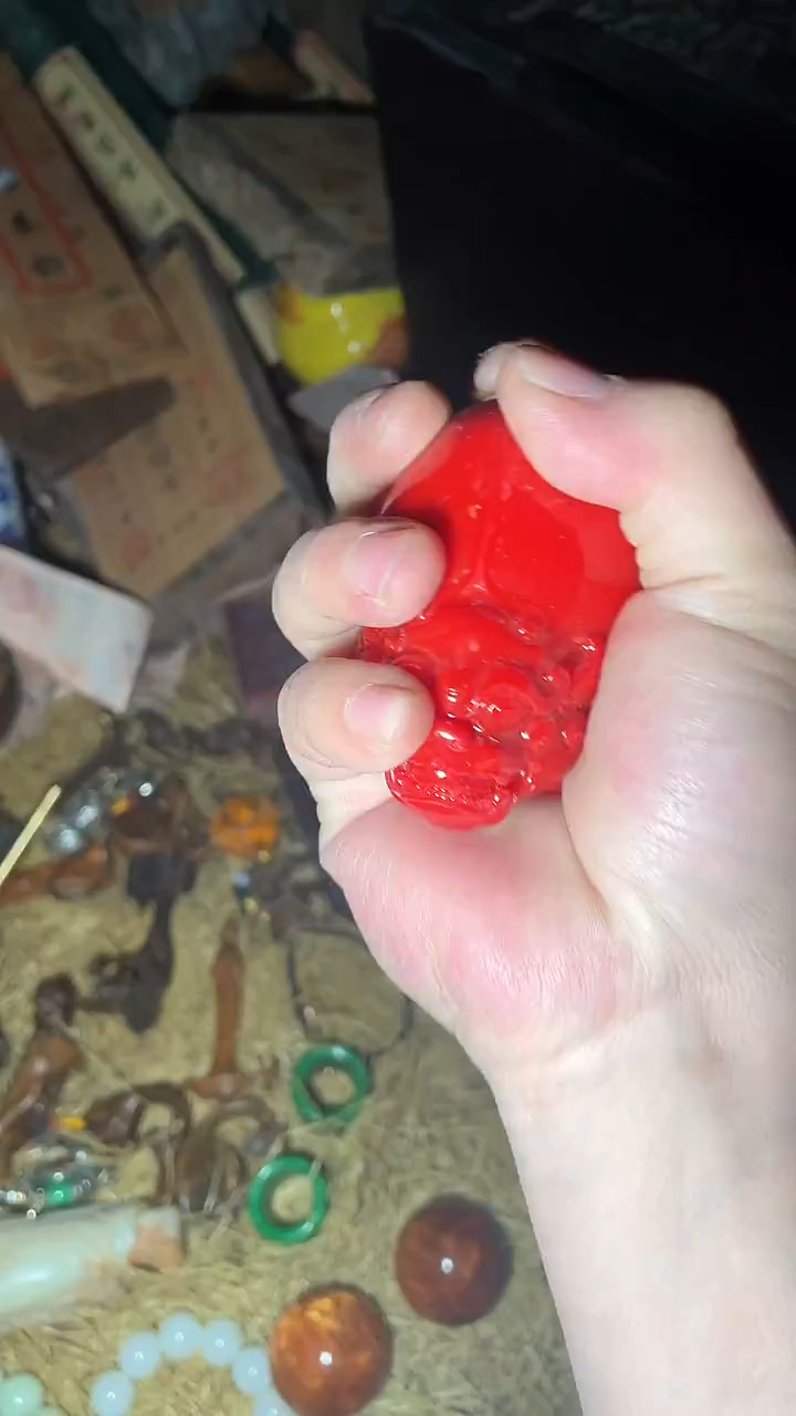 香榧木摆件---------（墨序甄选）红貔貅